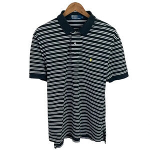PO636 Mens Polo Ralph Lauren Designer Striped Preppy Polo Shirt XL